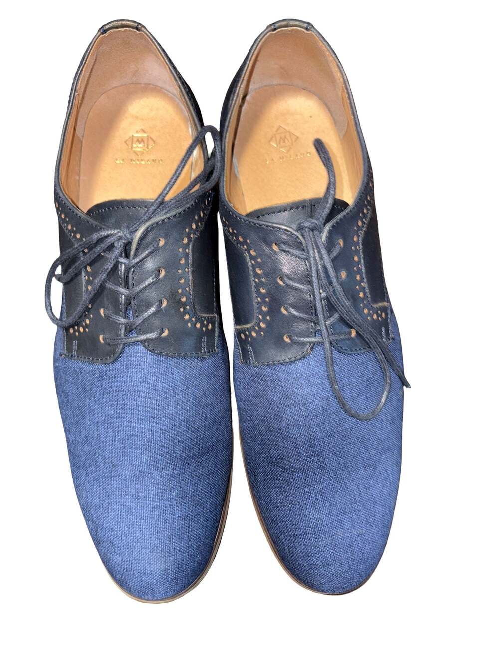 La Milano Everett Navy Oxford Dress Shoes Size 12
B13